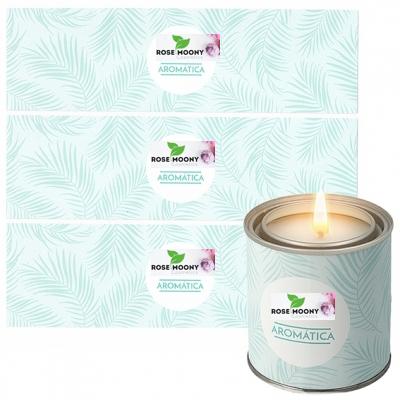 AUTOCOLLANTS PALMIERS POUR BOUGIES EN CANETTES