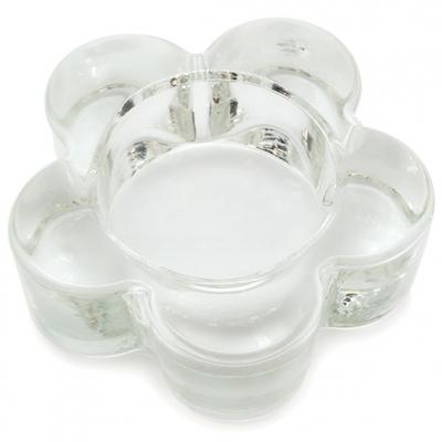 BOUGEOIR EN VERRE FLEUR