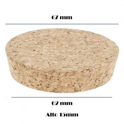 DESSUS EN LIÈGE 67 X 62 X 15 MM