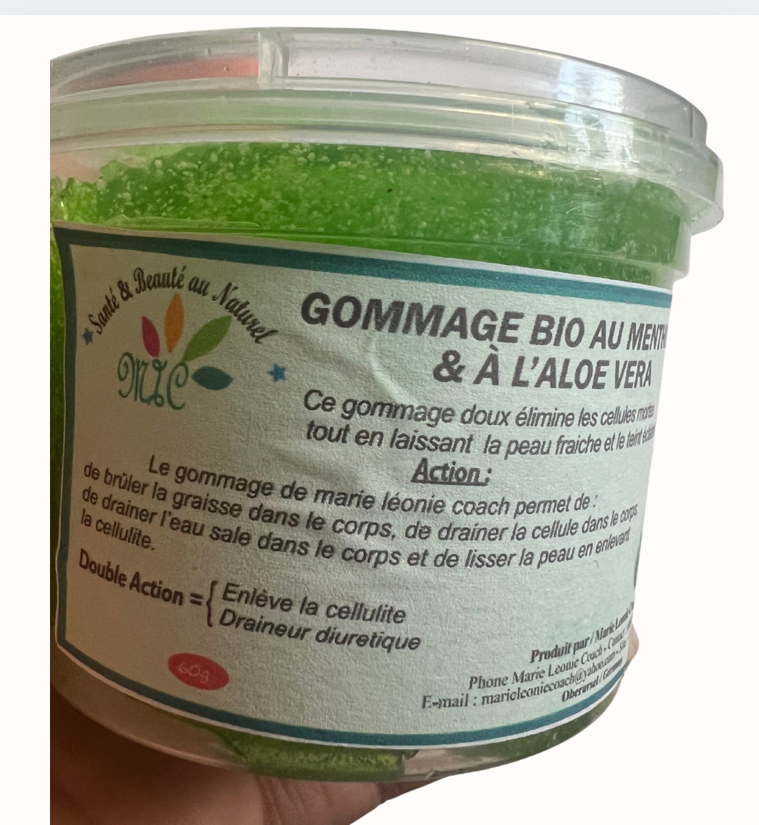 Miniature Gommage Bio au Menthol et à l’Aloe Vera 3