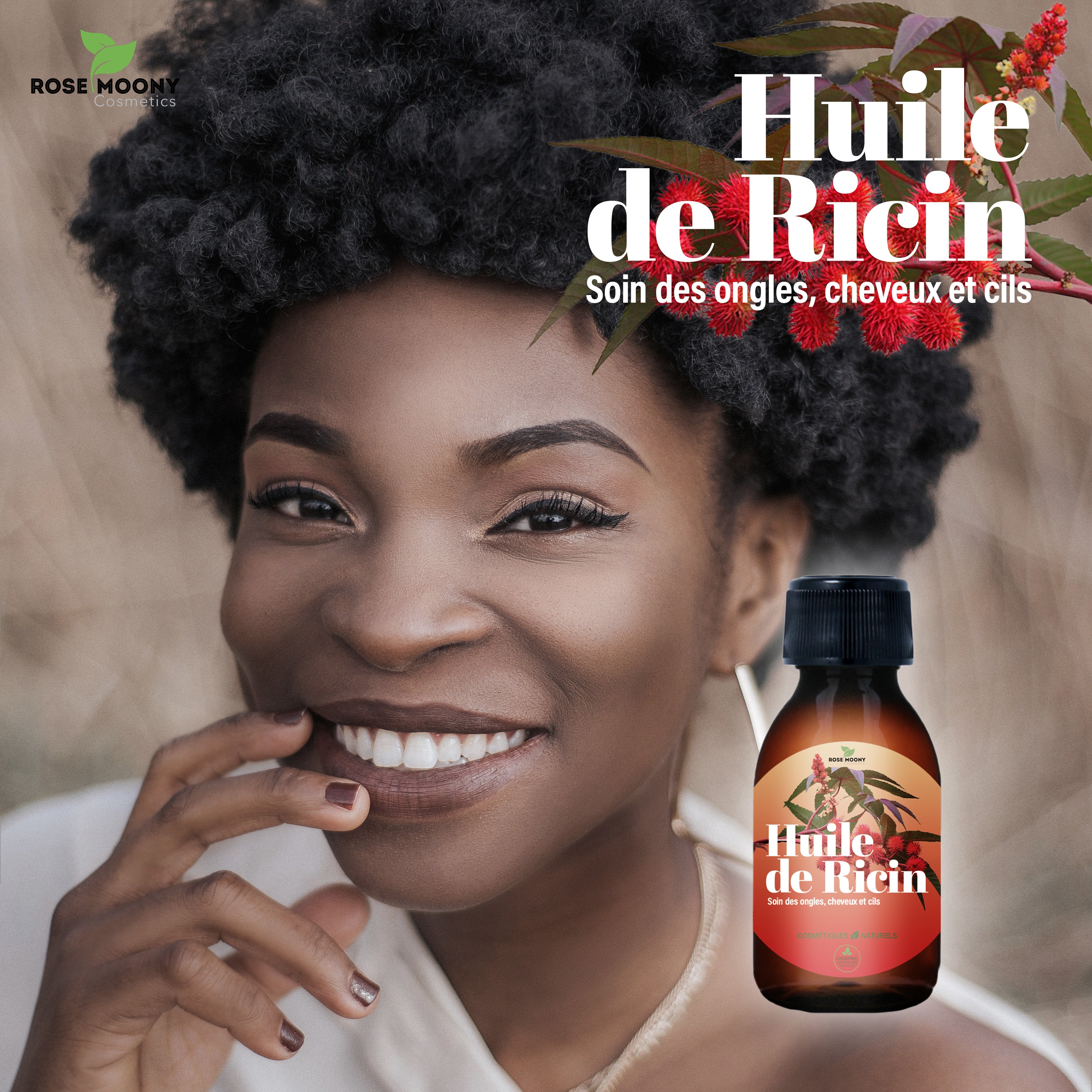 Huile de ricin - Soin des ongles, cheveux et cils
