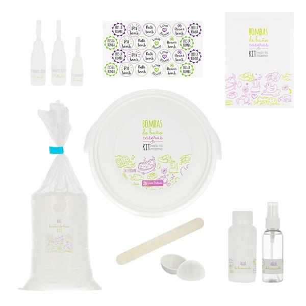 KIT COMMENT FAIRE DES BOMBES DE BAIN MAISON. MATÉRIEL ET INSTRUCTIONS