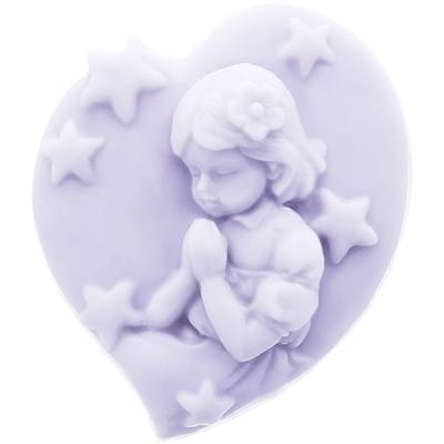 MOULE DE COMMUNION EN FORME DE COEUR AVEC FILLE