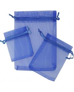 POCHETTES EN ORGANZA BLEU