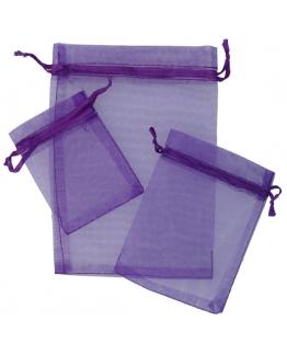 POCHETTES EN ORGANZA VIOLET