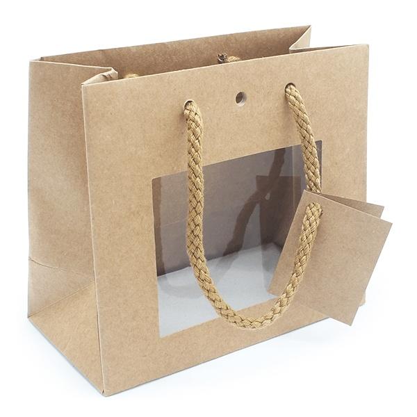 SAC-CADEAU KRAFT AVEC FENÊTRE