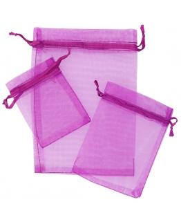 SACHETS D'ORGANZA FUCHSIA