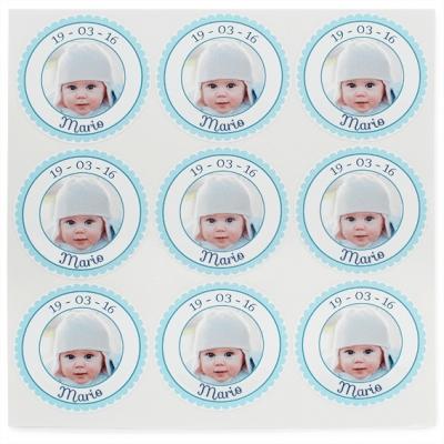 STICKERS PERSONNALISÉS AVEC PHOTO GARÇON