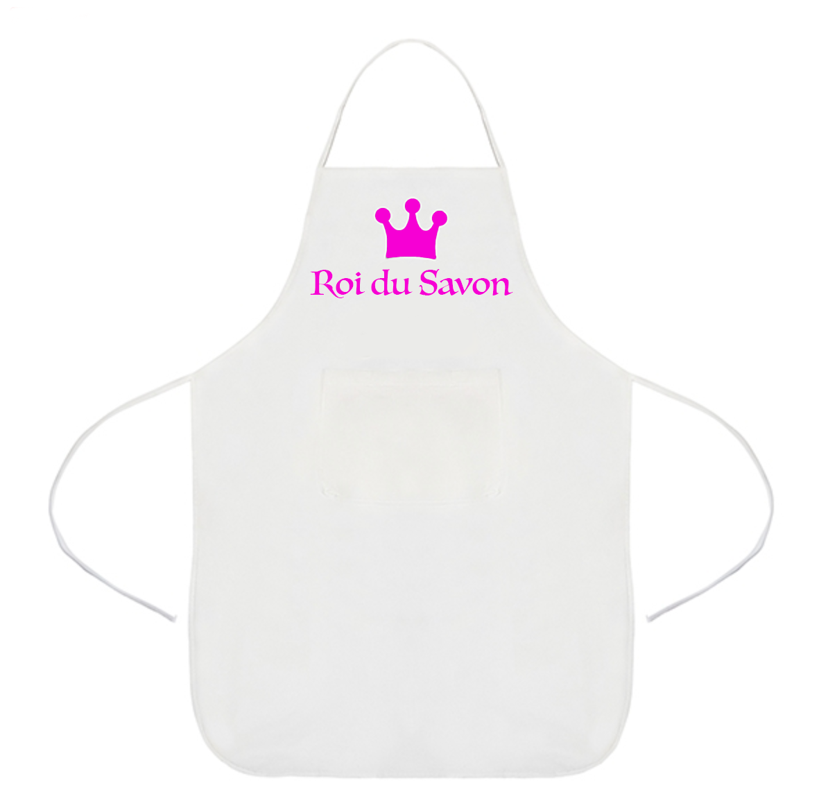 TABLIER ROI SAVON BLANC